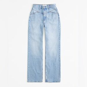 Curve Love High Rise 90s Relaxed Jean, size 29, medium w/ front yoke
